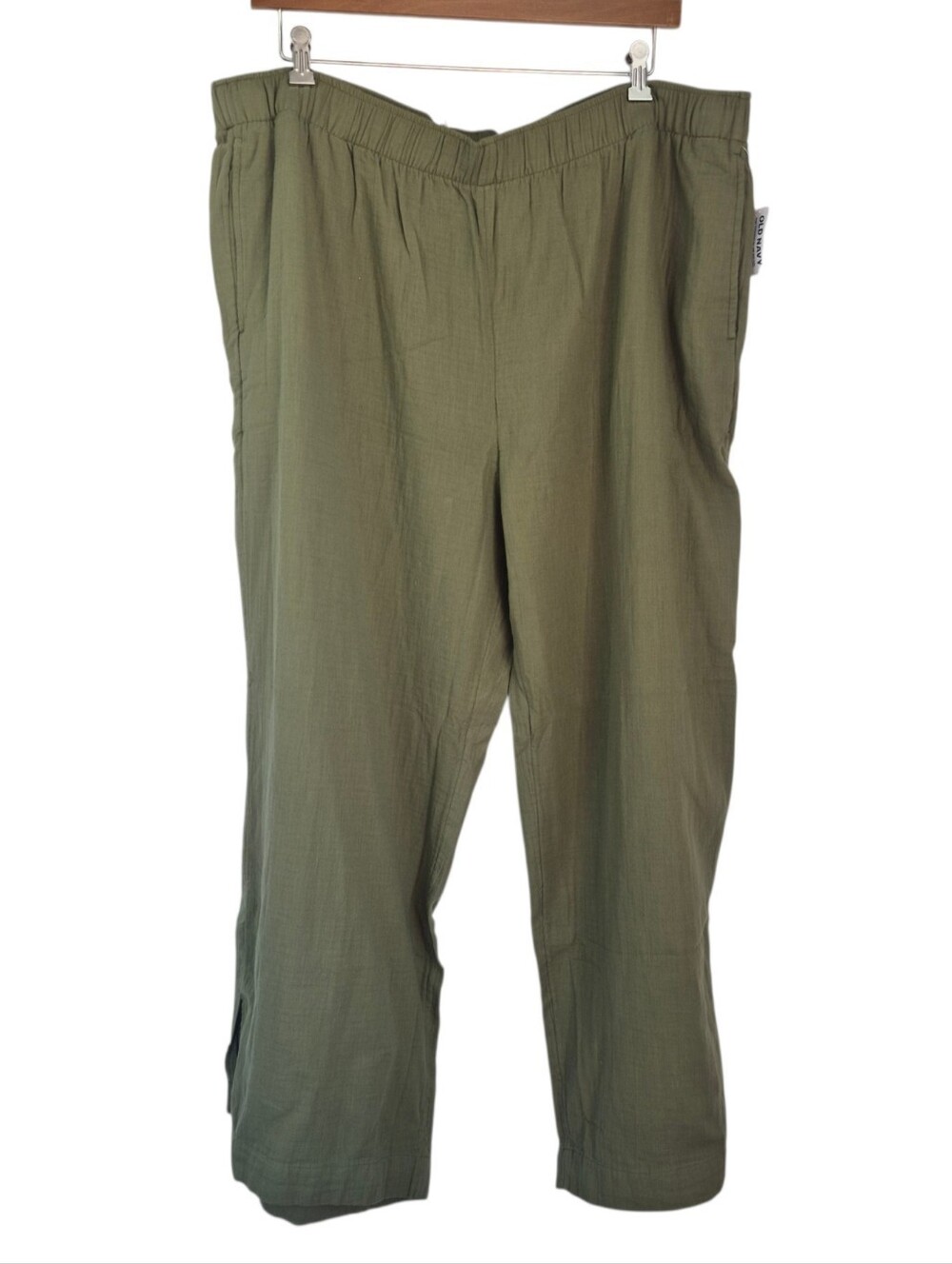 New Old Navy High Rise Wide Leg Green Gauzy Pants Size 2X NWT